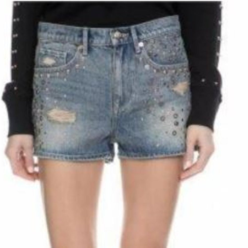 NWT Juicy Couture Black Label Metal Studded Shorts